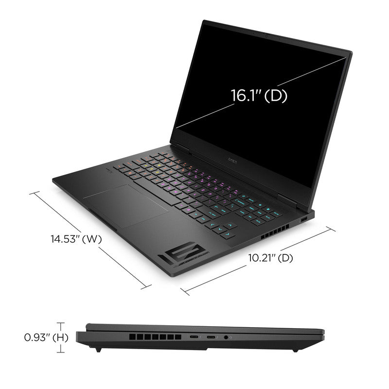 OMEN Transcend Laptop 16-u1047nr 16", Windows 11 Home,  Intel® Core™ i7, 32GB RAM, 1TB SSD, NVIDIA® GeForce RTX™ 4070, WQXGA, Shadow black - Image 5