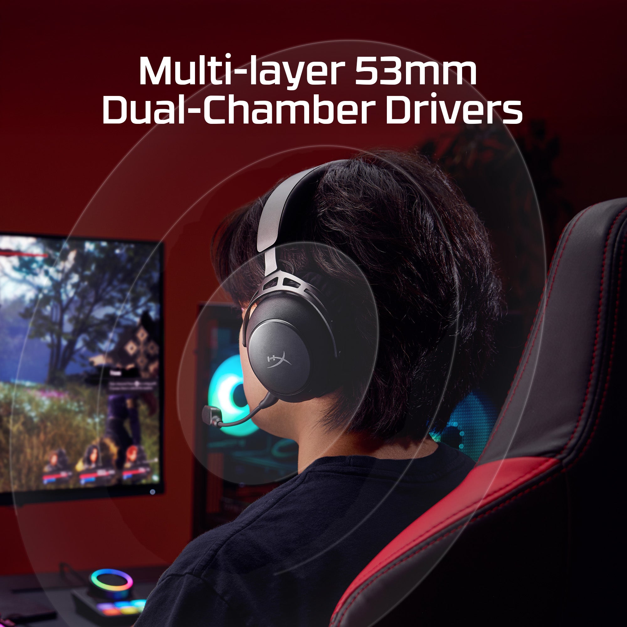 HyperX Cloud Alpha 2 – Wireless Gaming Headset - Image 3