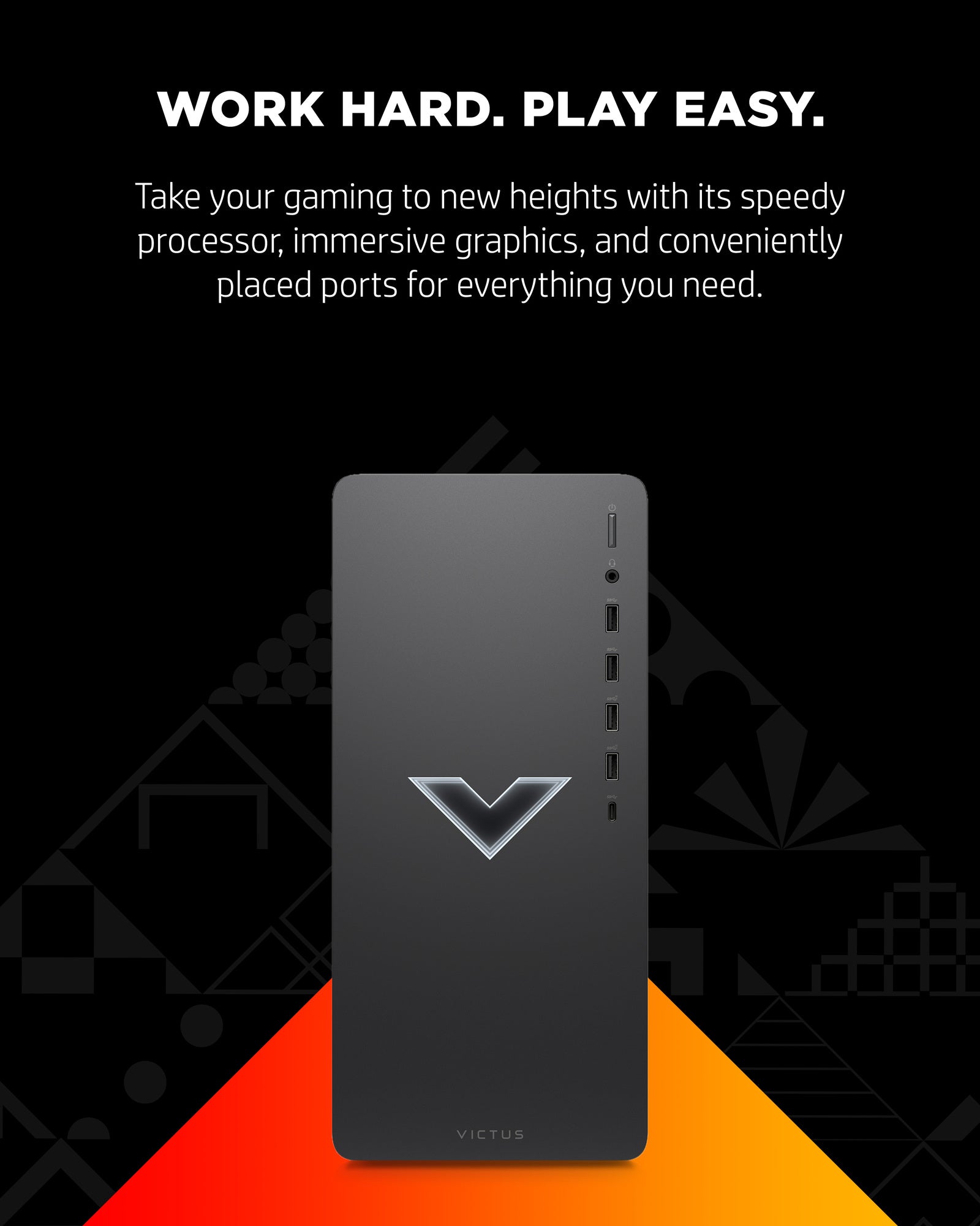 Victus by HP 15L Gaming Desktop TG02-0025m, Windows 11 Home, AMD Ryzen™ 5, 16GB RAM, 512GB SSD, AMD Radeon™ RX 6400, Mica silver - Image 3