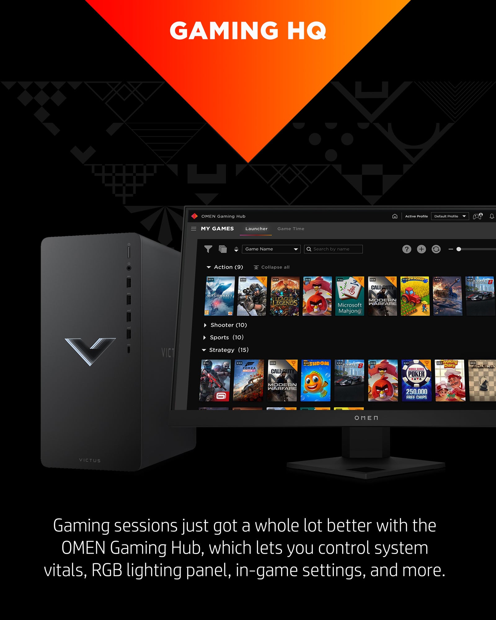 Victus by HP 15L Gaming Desktop TG02-0025m, Windows 11 Home, AMD Ryzen™ 5, 16GB RAM, 512GB SSD, AMD Radeon™ RX 6400, Mica silver - Image 7